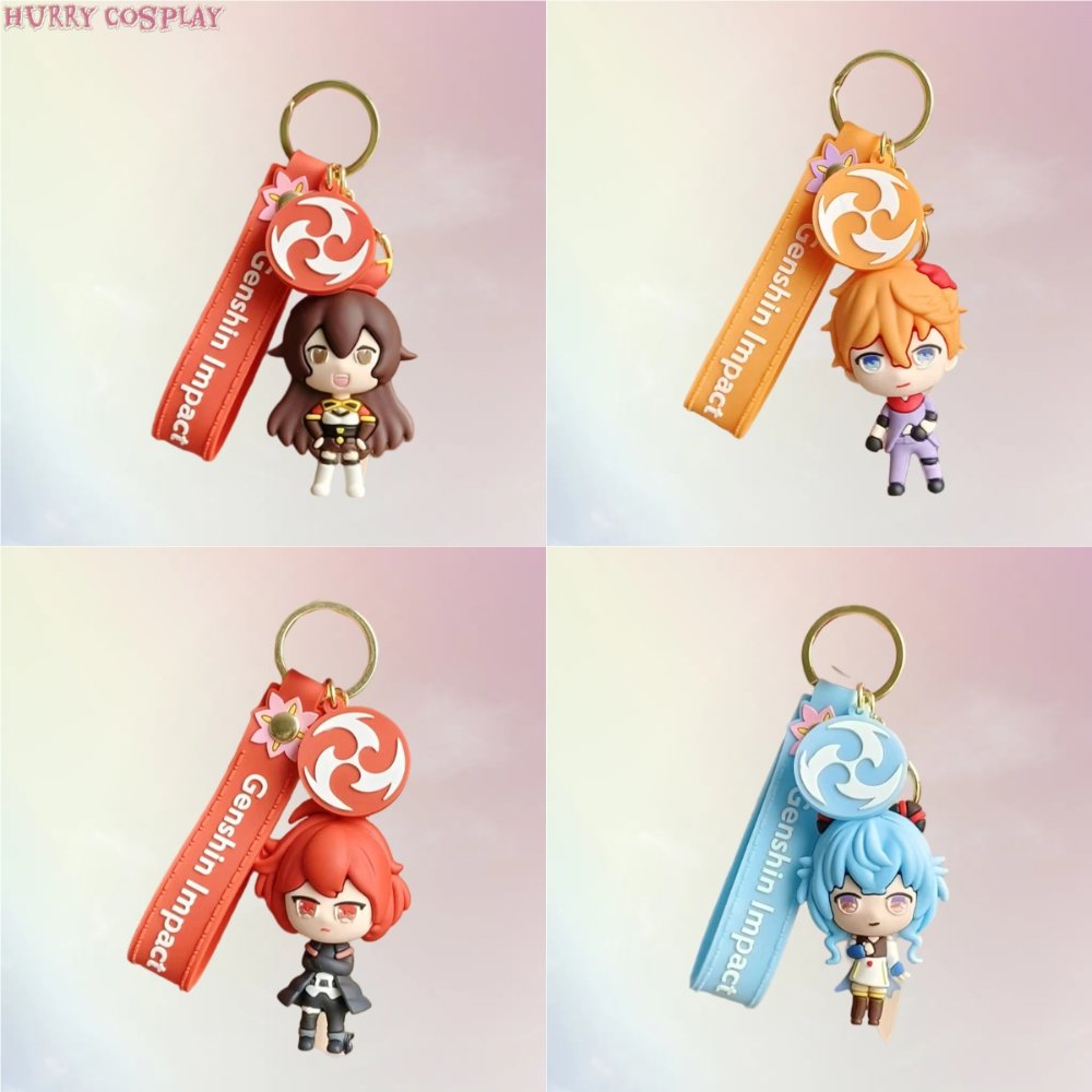 Genshin Impact,Keychain,Genshin Impact Cute Doll Keychain Pendant